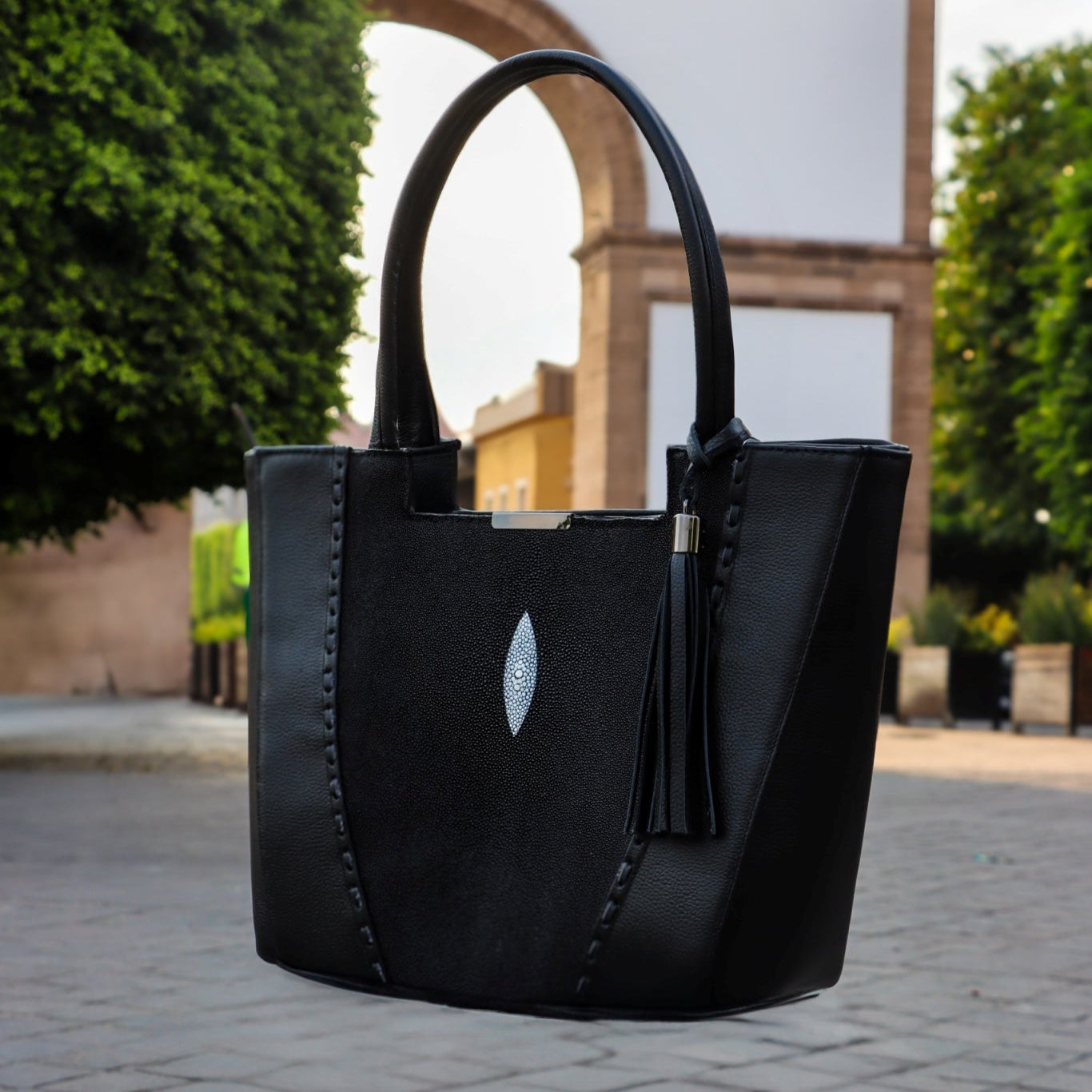 Bolso De Mantarraya Modelo Ofelia
