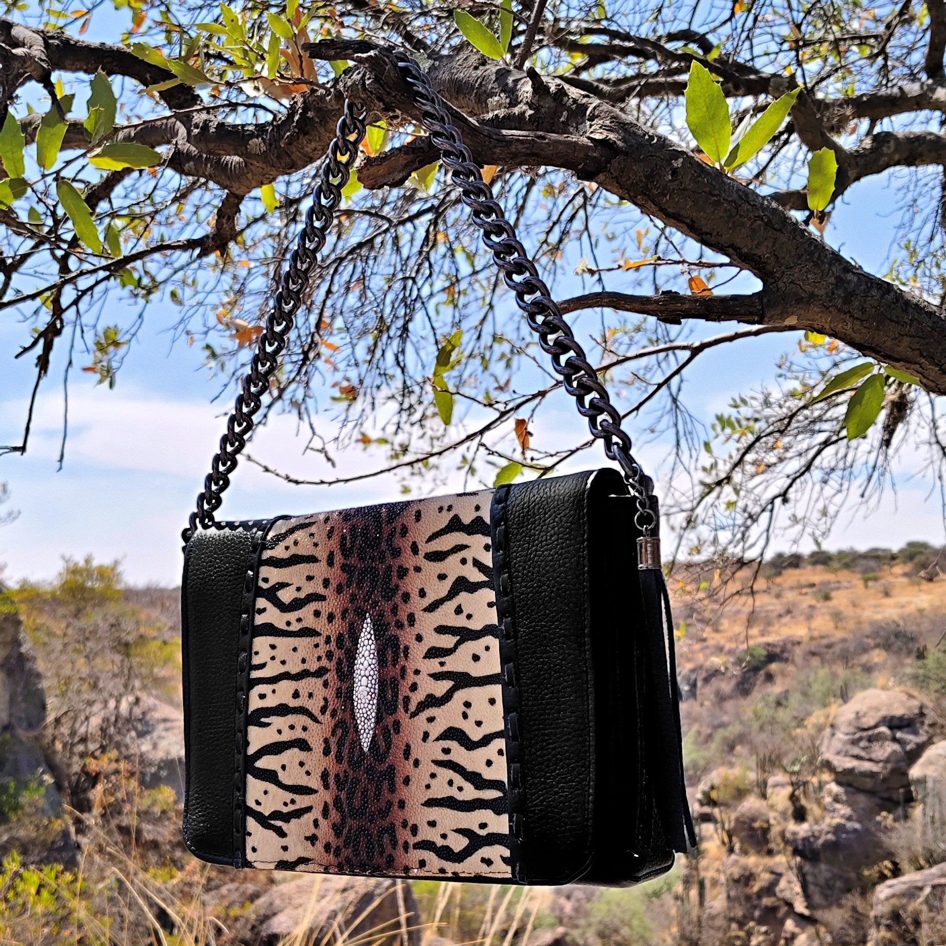Bolso De Mantarraya Print Modelo Lili