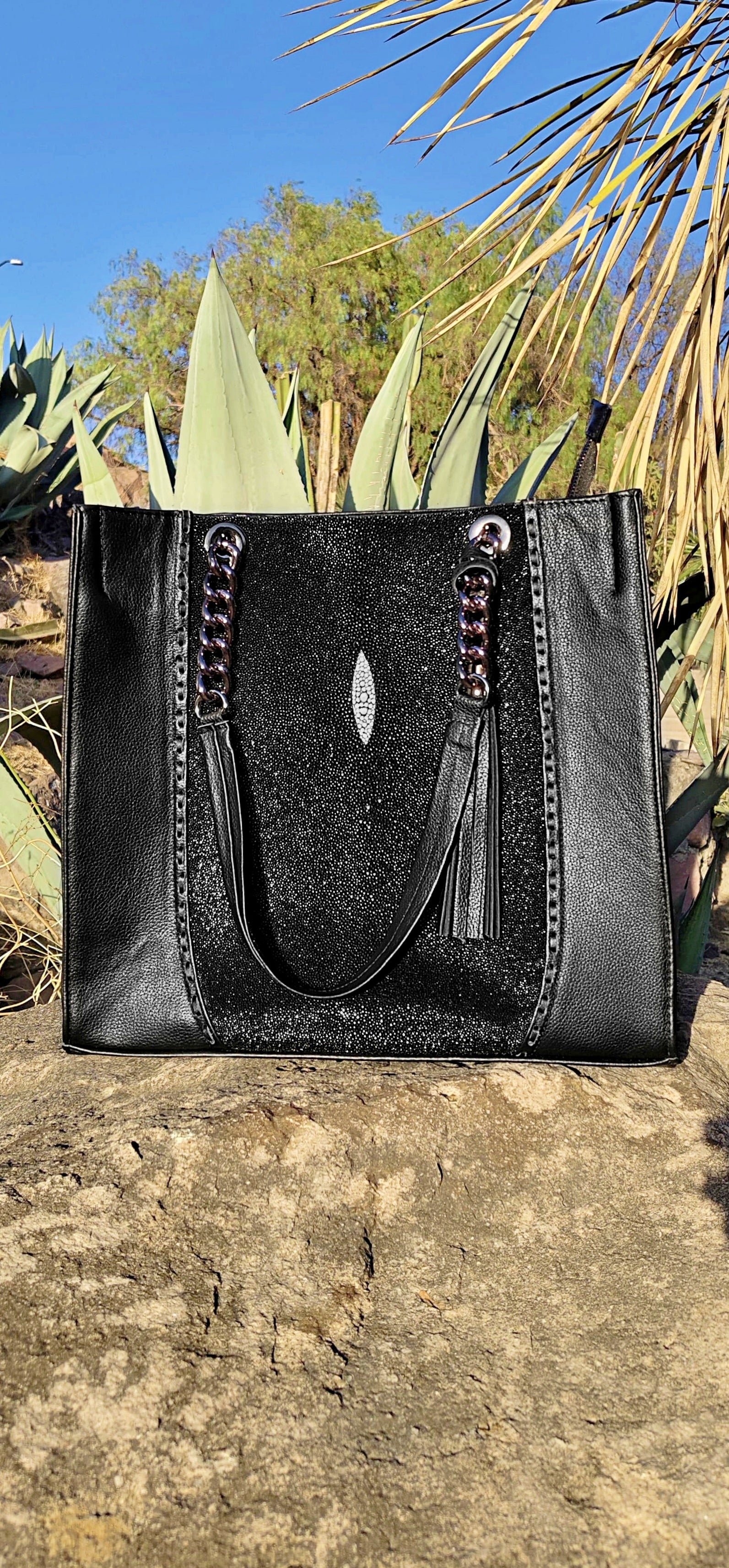 Bolso De Mantarraya Modelo Martina