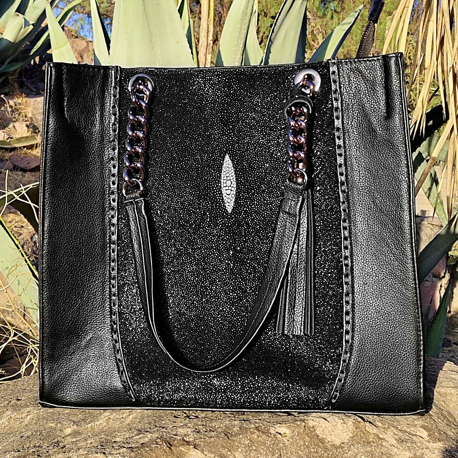 Bolso De Mantarraya Modelo Martina