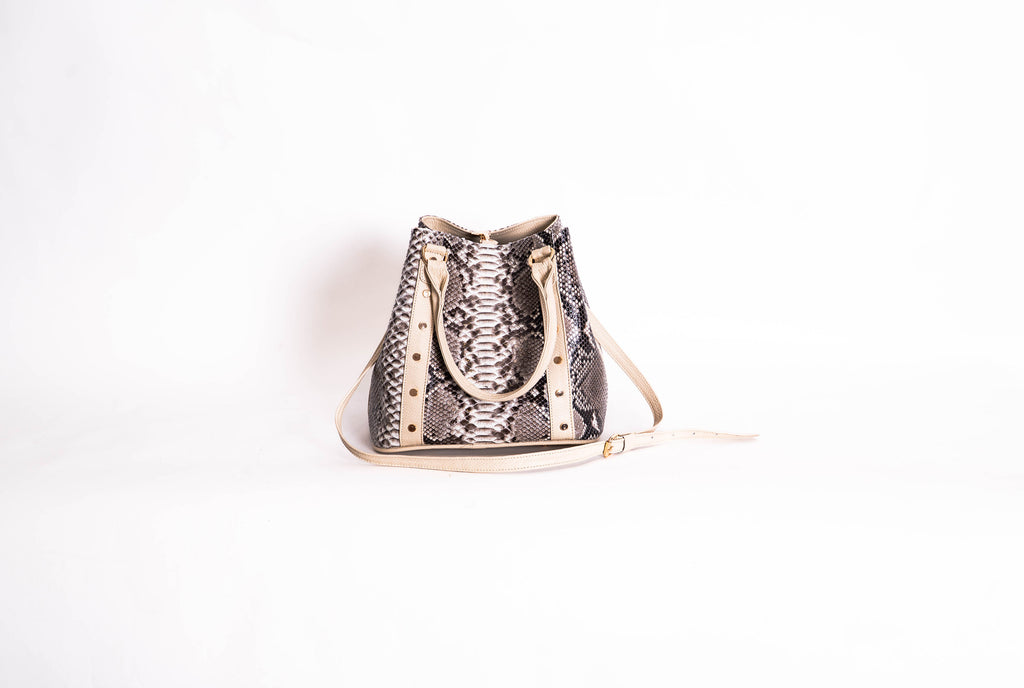 Bolso De Pitón Modelo Sofia