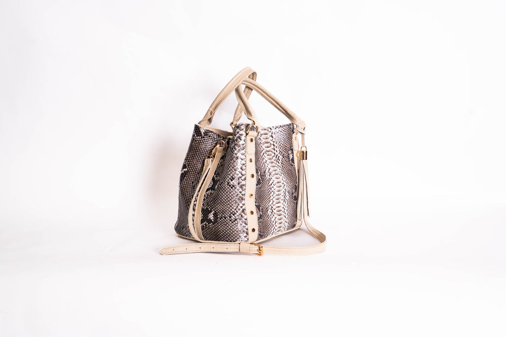 Bolso De Pitón Modelo Sofia