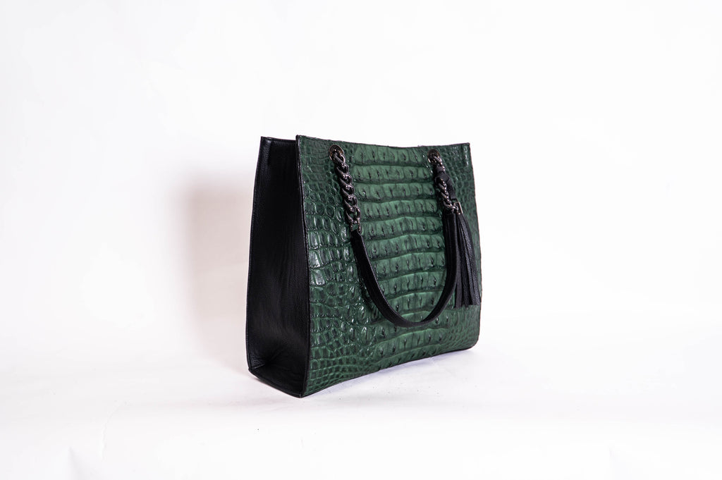 Bolso De Cocodrilo Modelo Martina