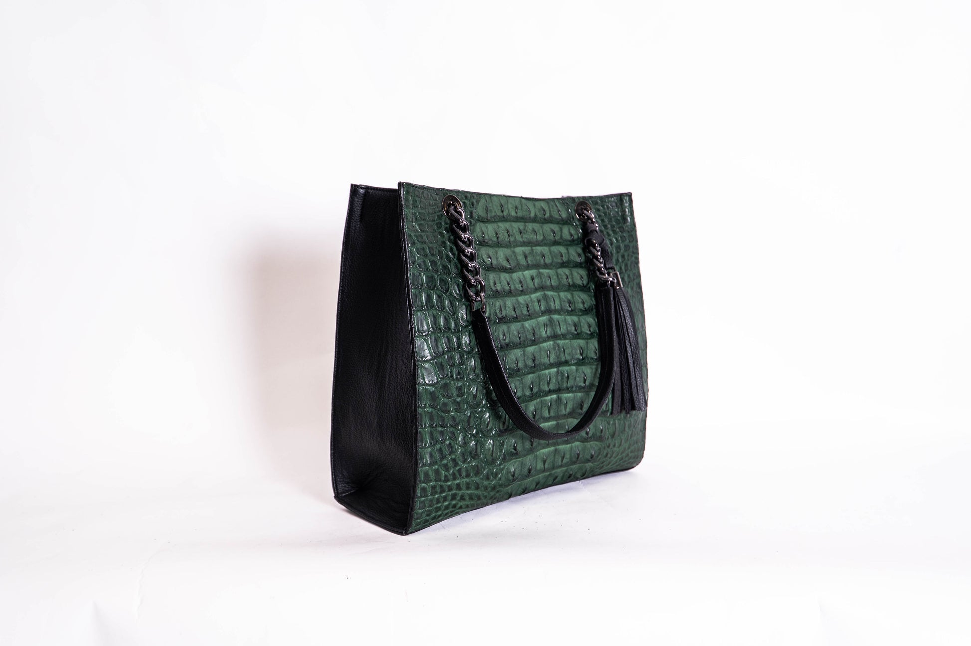 Bolso De Cocodrilo Modelo Martina