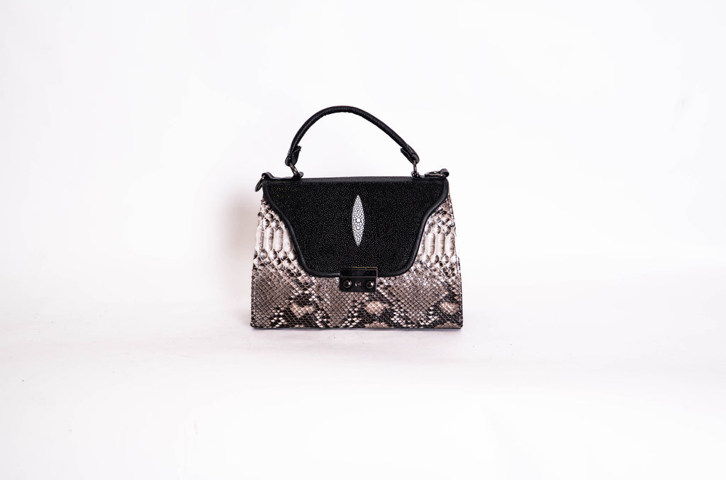 Bolso Modelo Fatima Mantarraya/Pitón