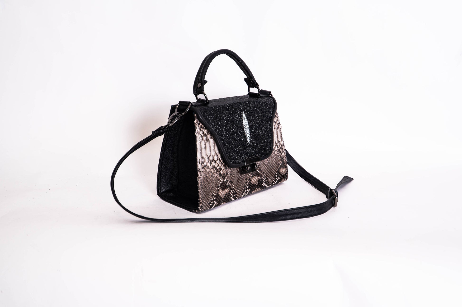 Bolso Modelo Fatima Mantarraya/Pitón