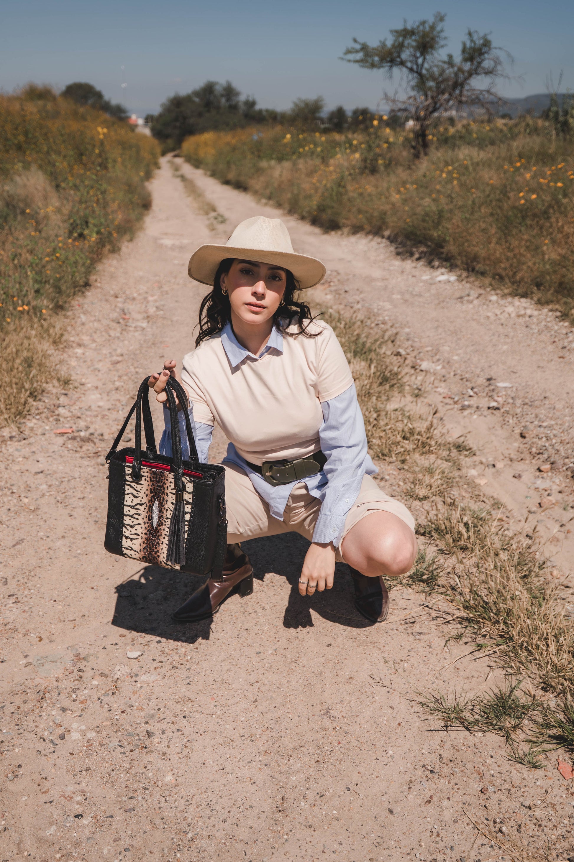 Bolso De Mantarraya Print Modelo Heidi