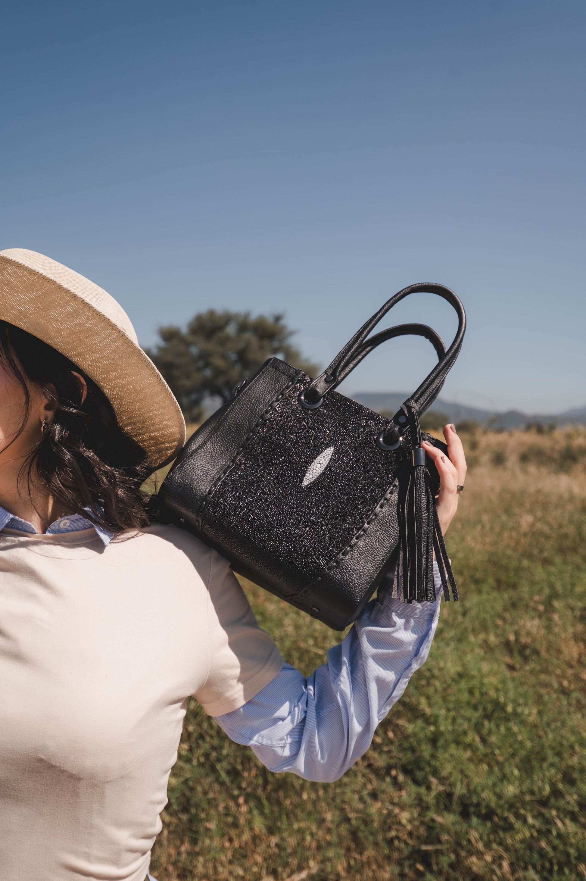 Bolso De Mantarraya Modelo Heidi