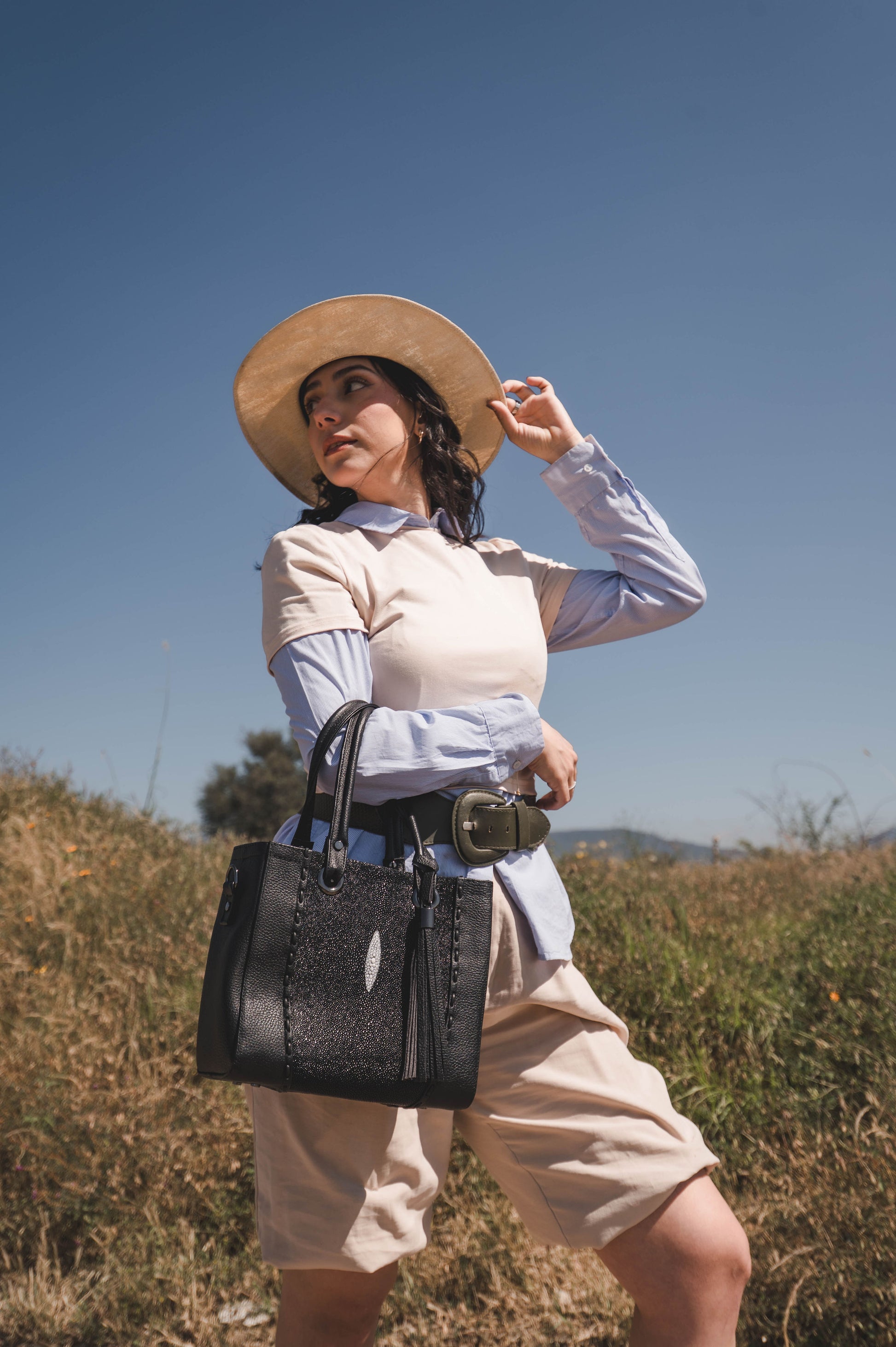 Bolso De Mantarraya Modelo Heidi