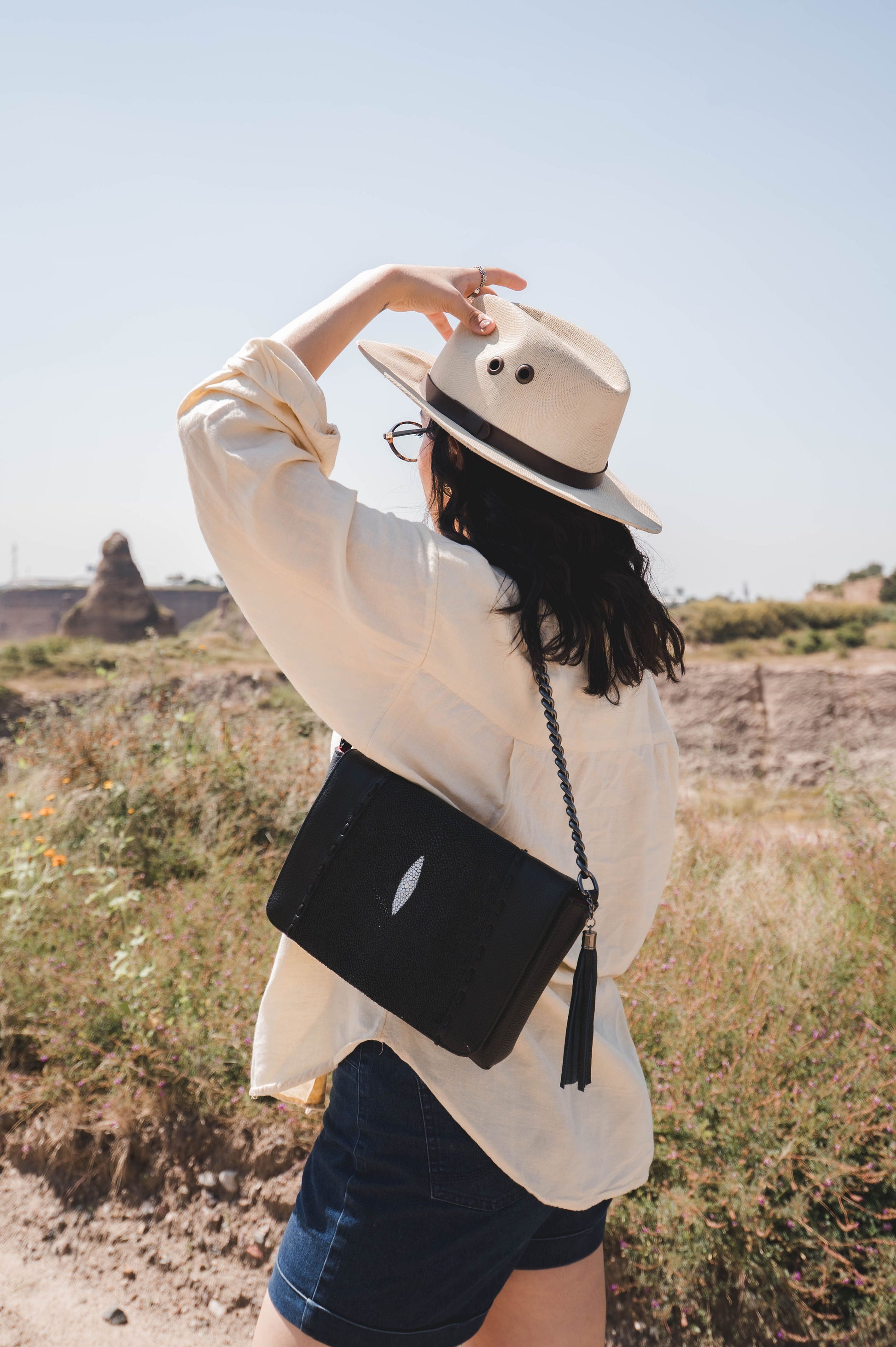 Bolso De Mantarraya Modelo Lili