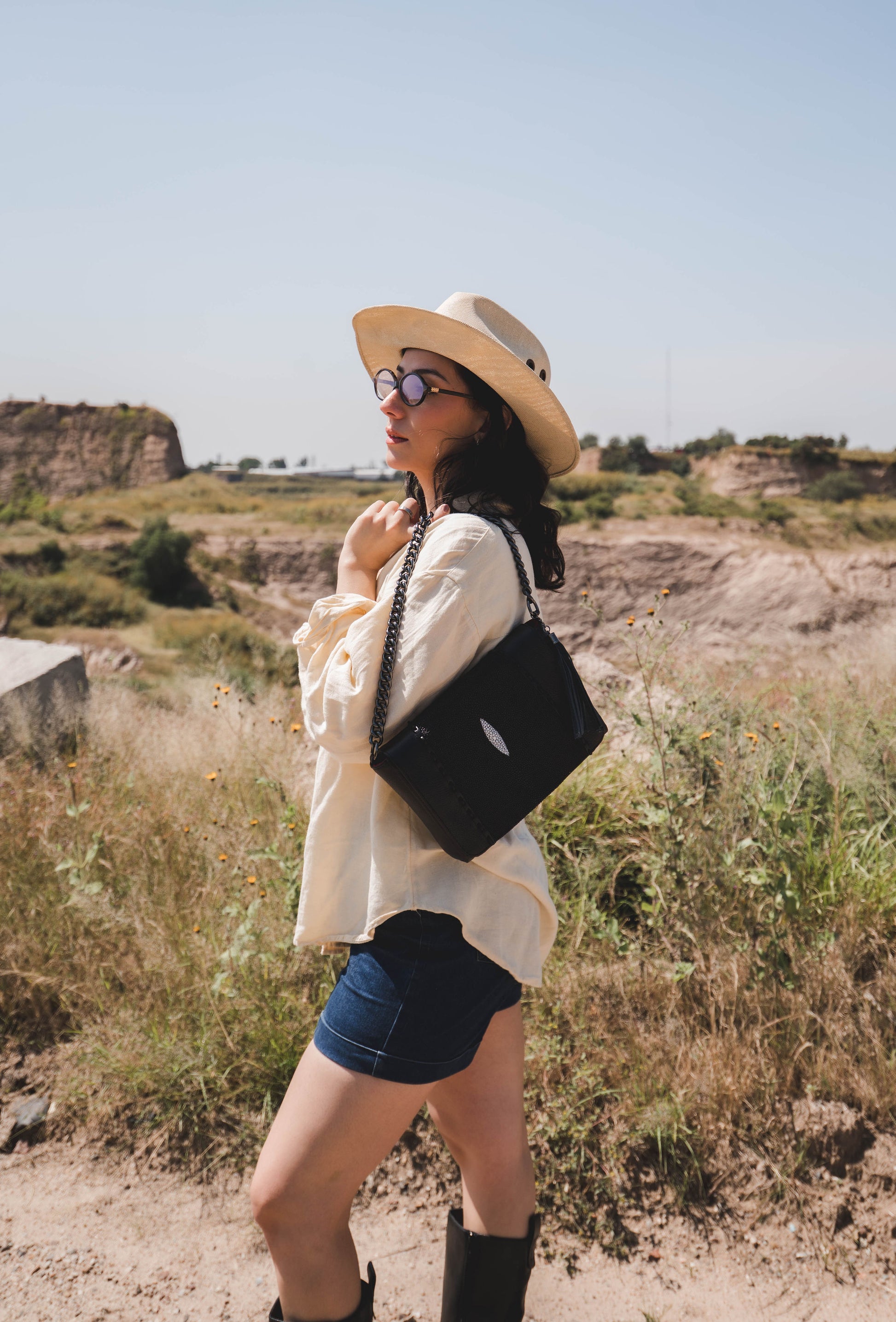 Bolso De Mantarraya Modelo Lili