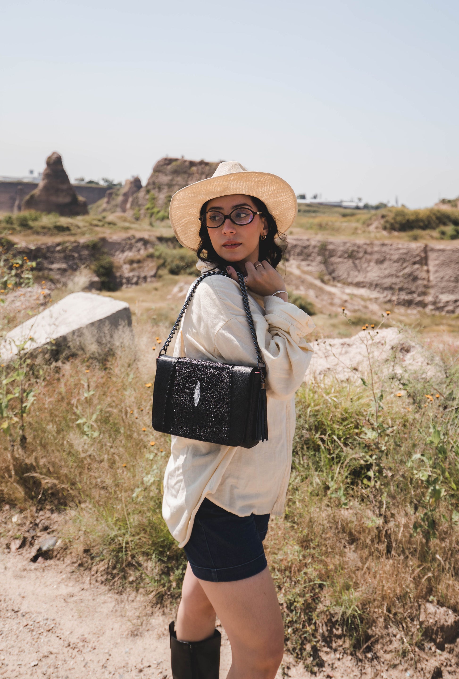 Bolso De Mantarraya Modelo Lili