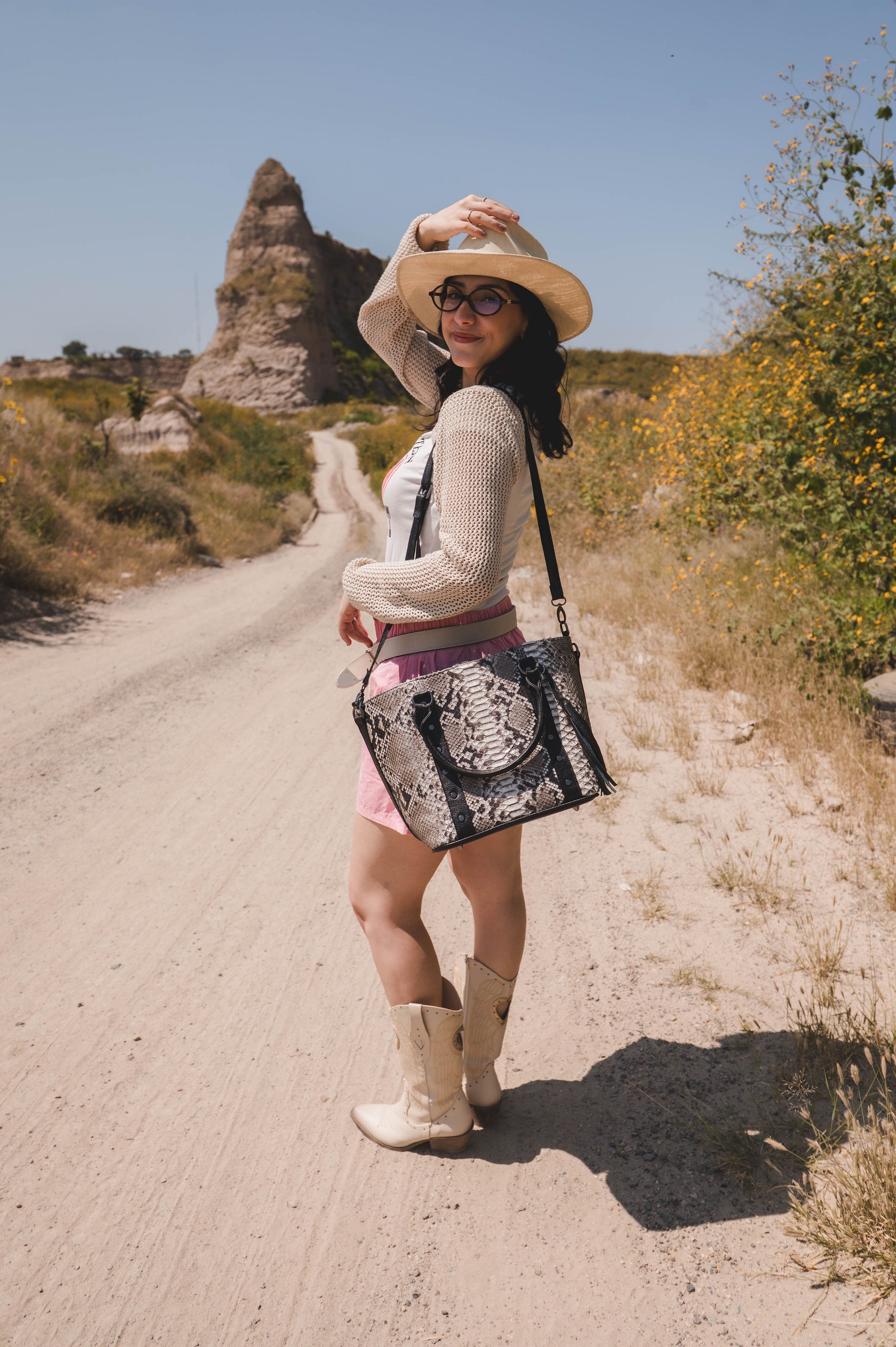 Bolso Pitón  Modelo Sofia