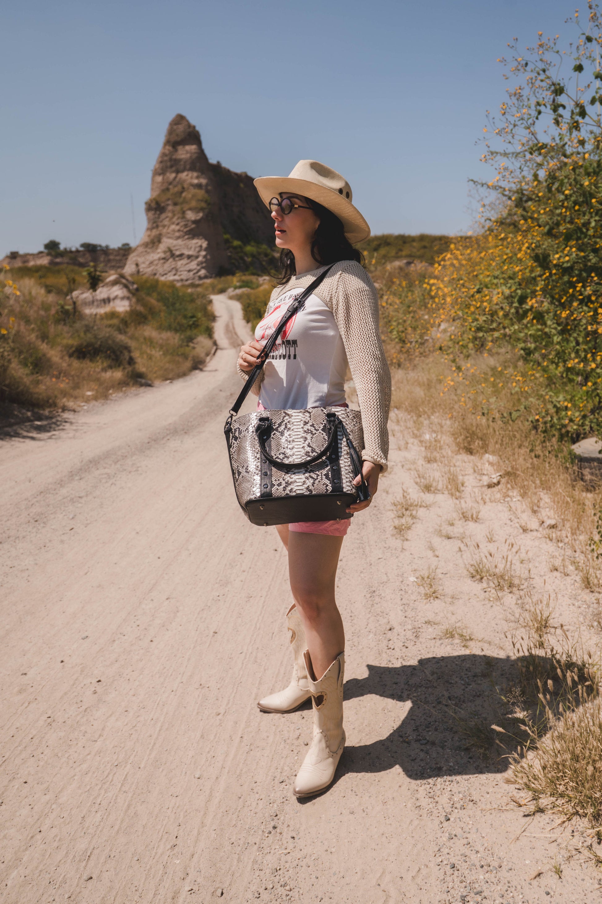 Bolso Pitón  Modelo Sofia