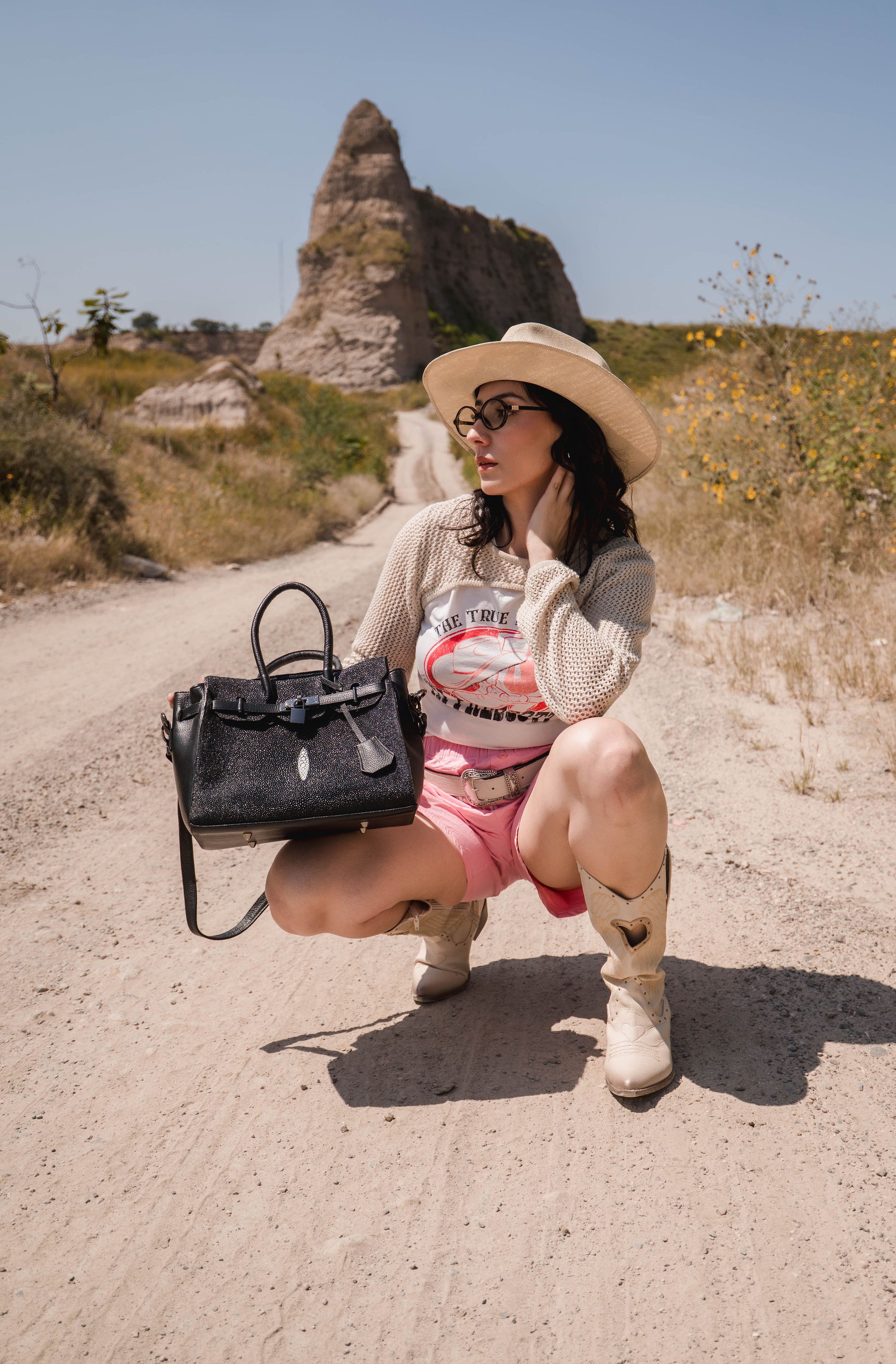 Bolso De Mantarraya Modelo Victoria