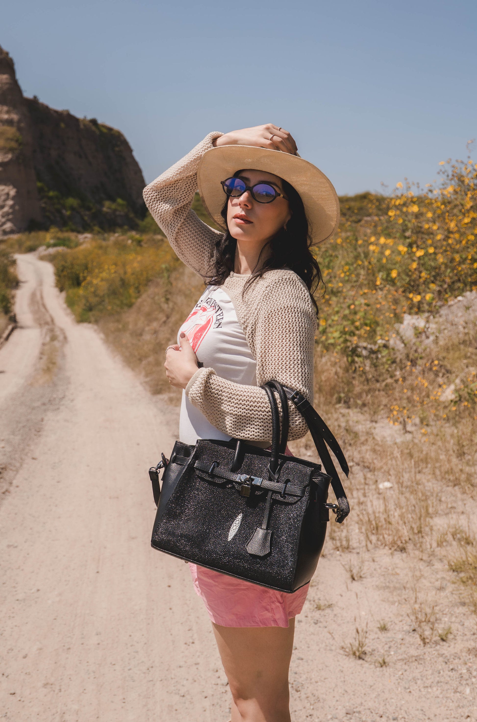 Bolso De Mantarraya Modelo Victoria