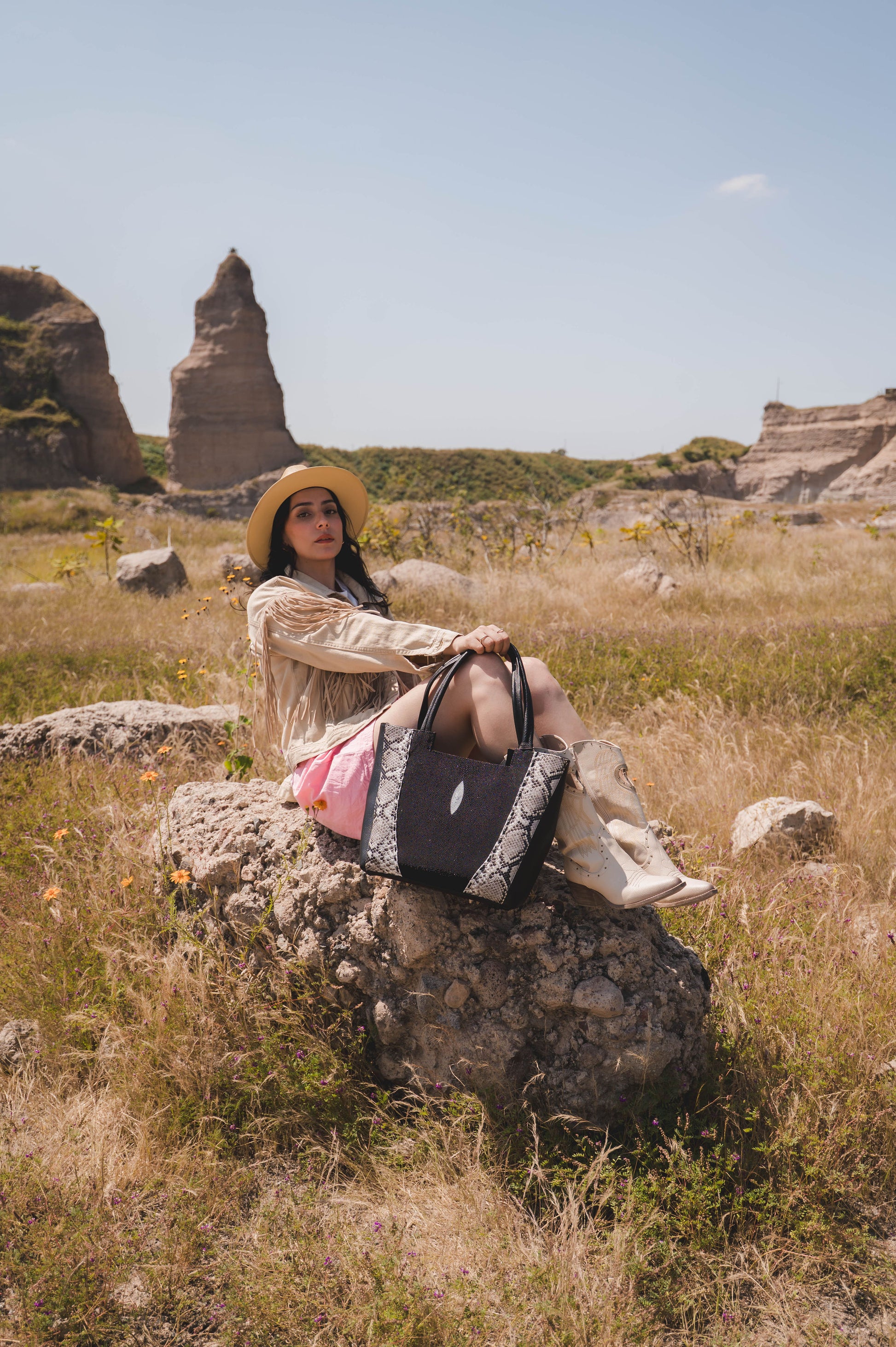 Bolso De Mantarraya Modelo Ofelia