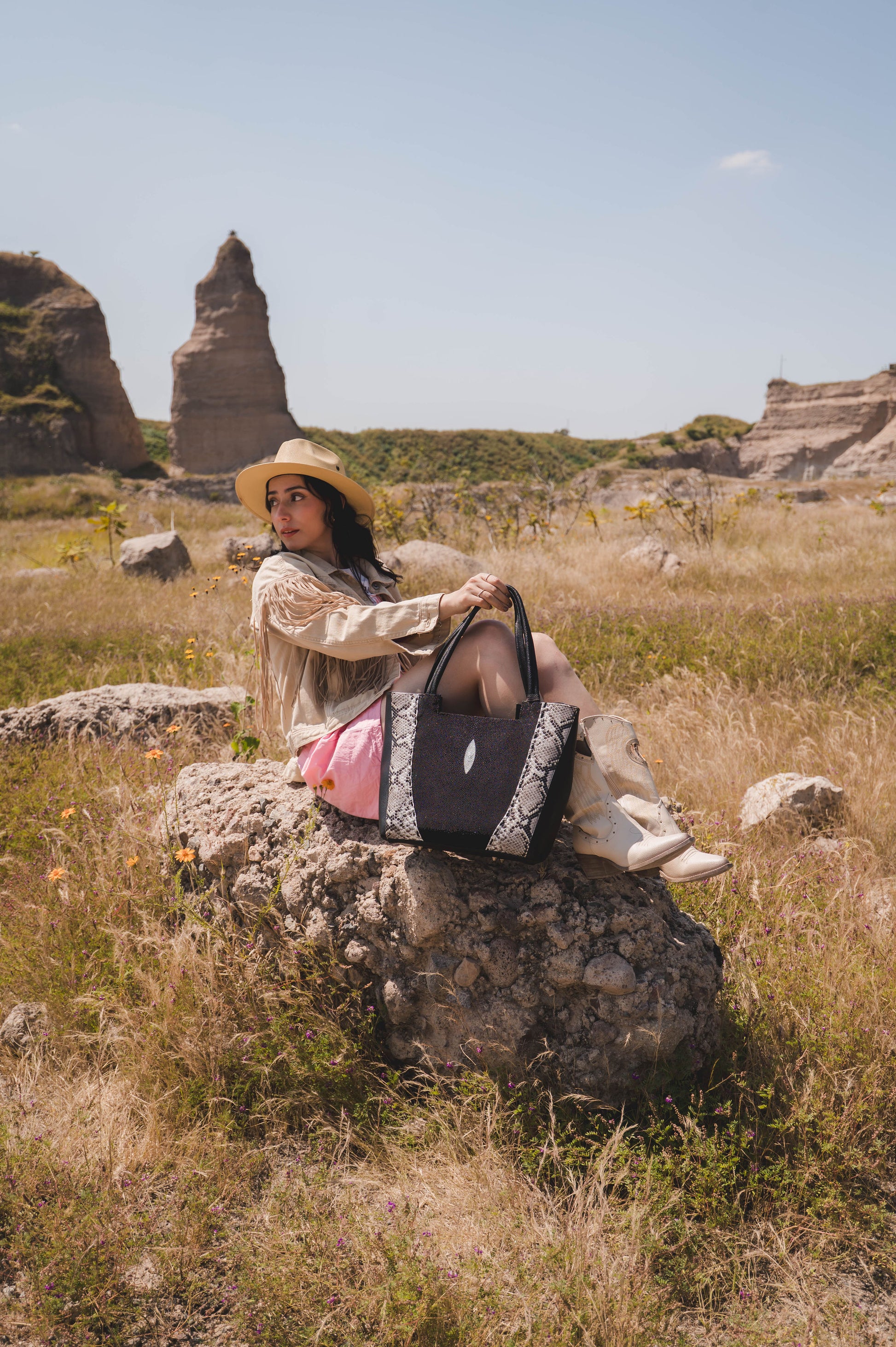 Bolso De Mantarraya Modelo Ofelia