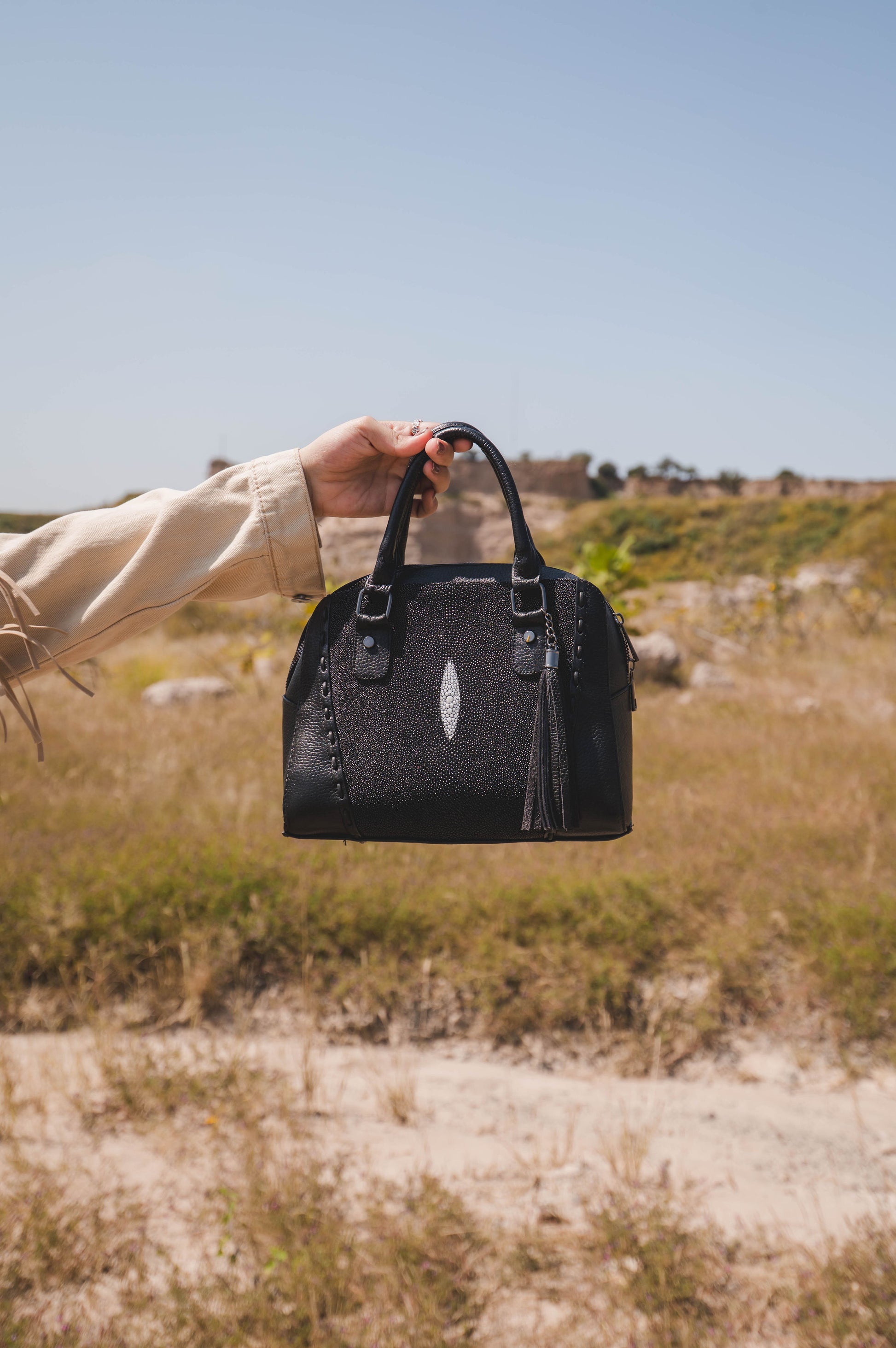 Bolso De Mantarraya Modelo Carolina