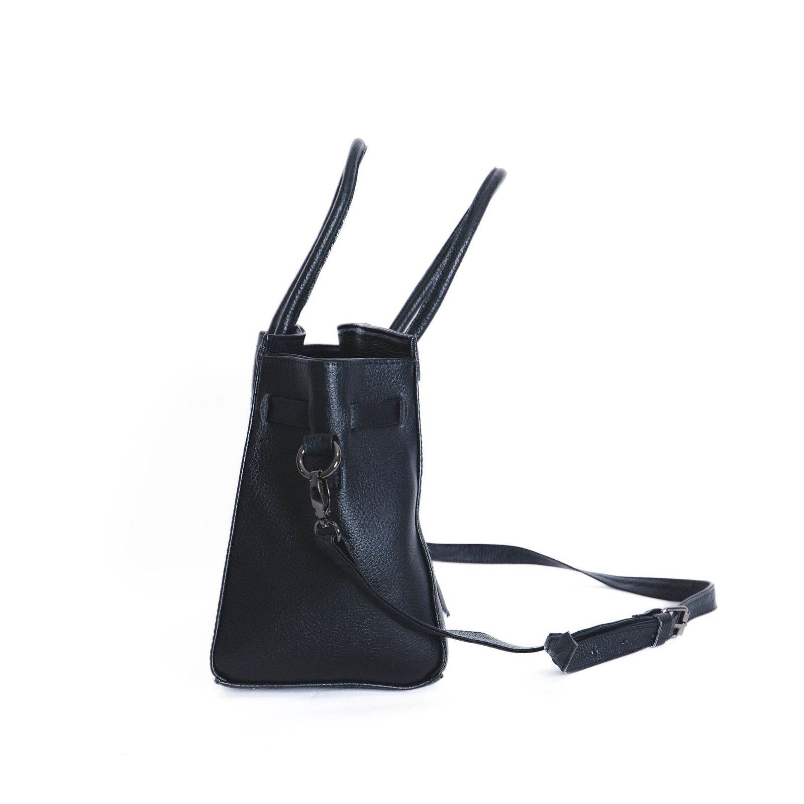 Bolso De Piel Modelo Victoria Negra
