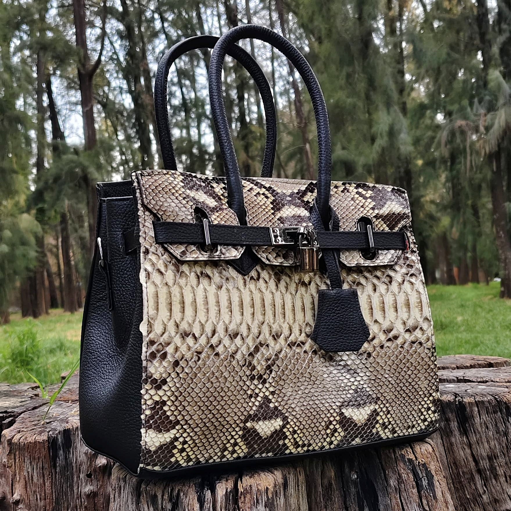 Bolso De Pitón Modelo Victoria
