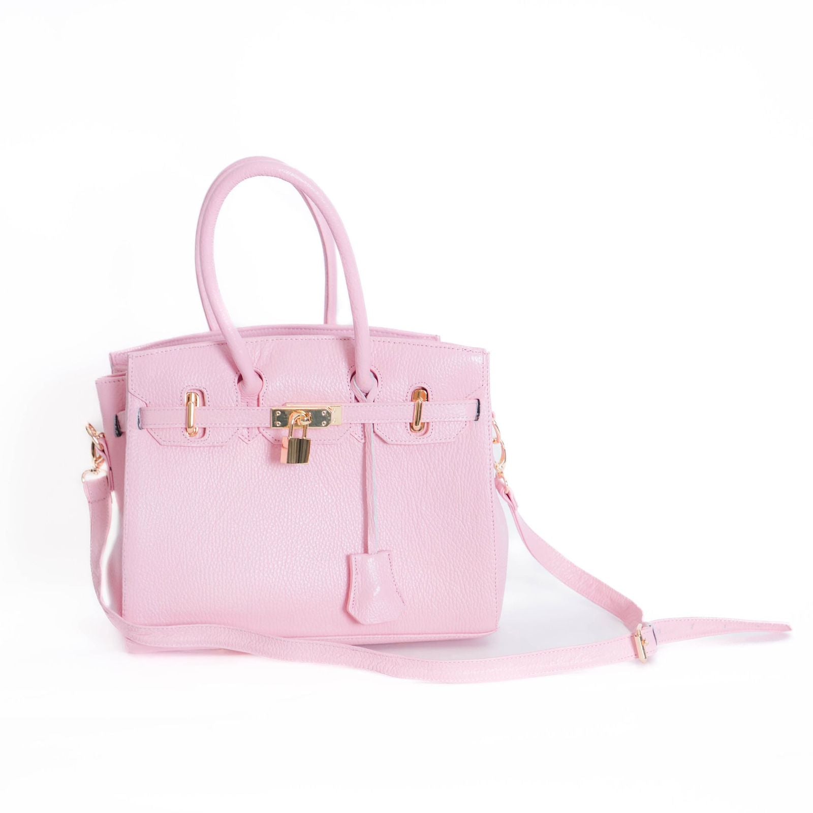 Bolso De Piel Modelo Victoria Rosa