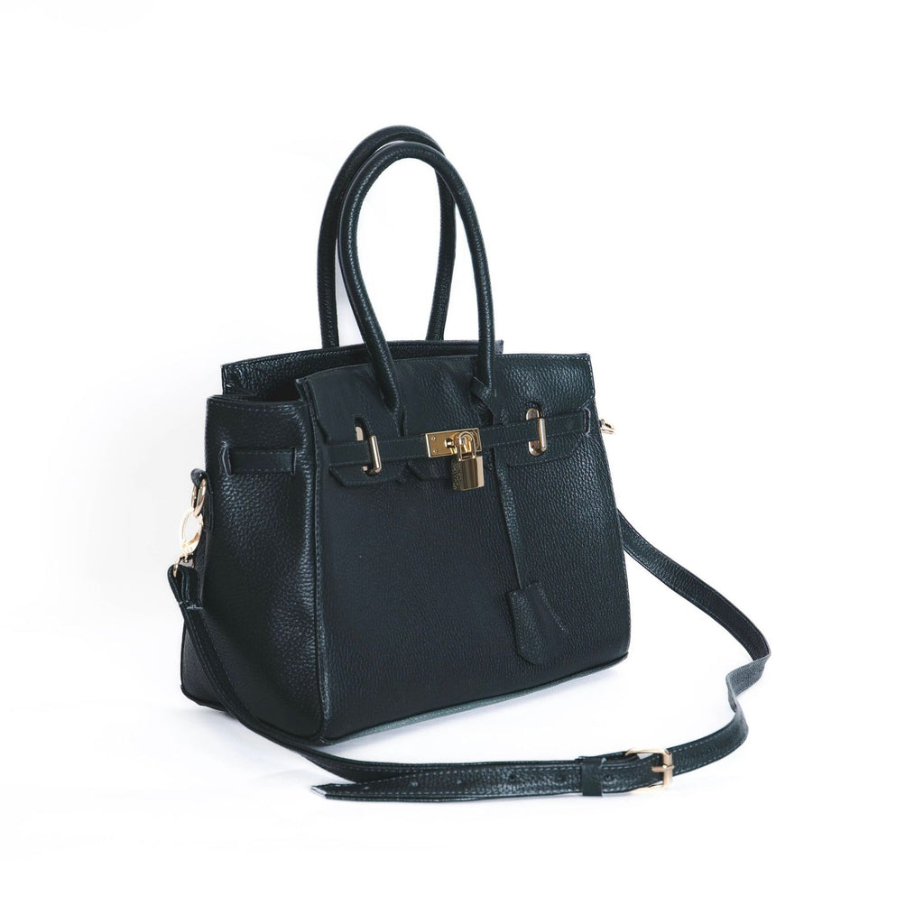 Bolso De Piel Modelo Victoria Verde