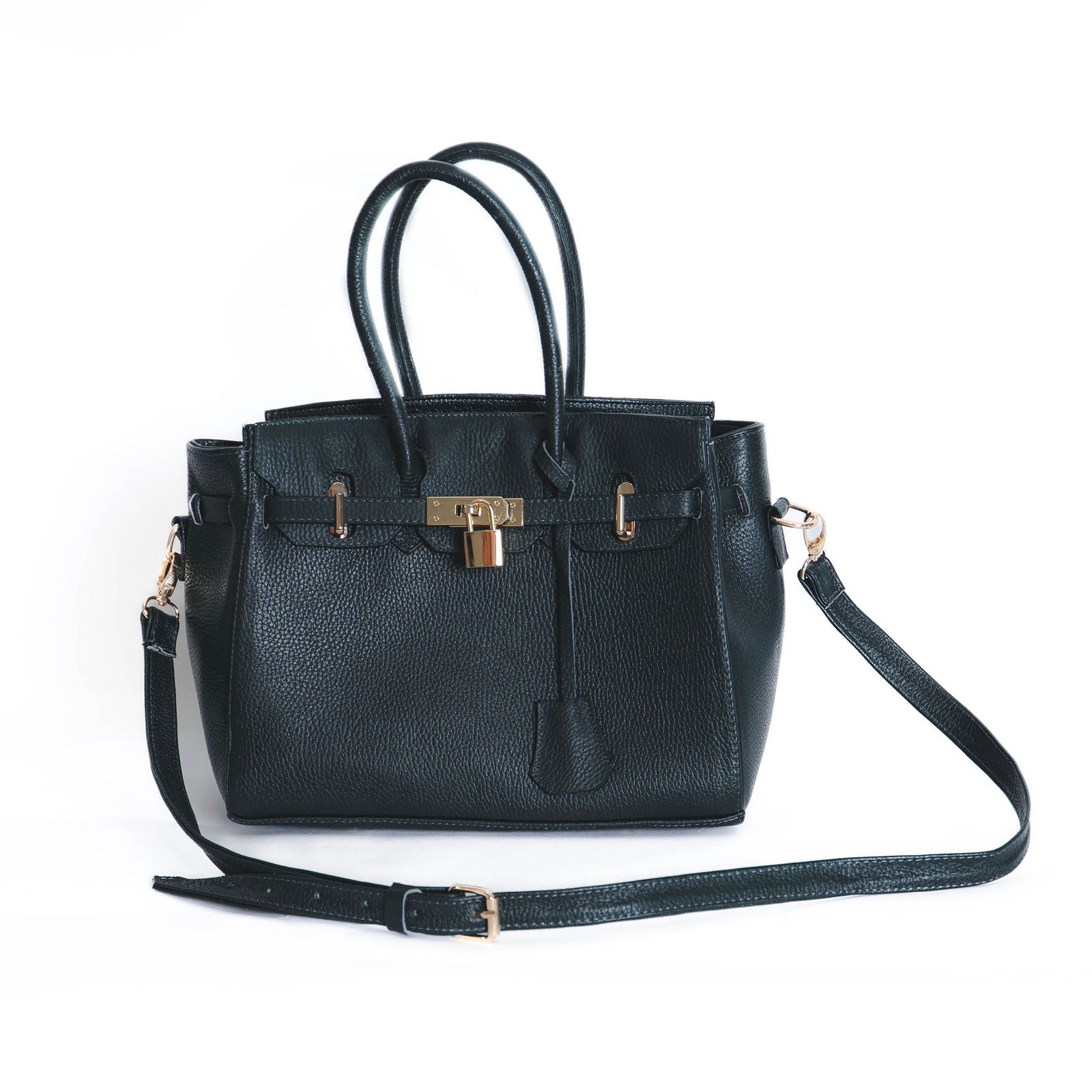 Bolso De Piel Modelo Victoria Verde