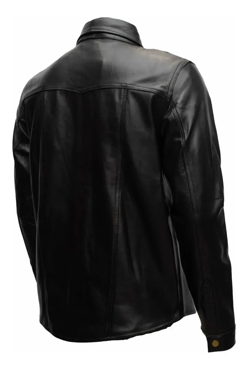 Camisola en piel genuina de ovino