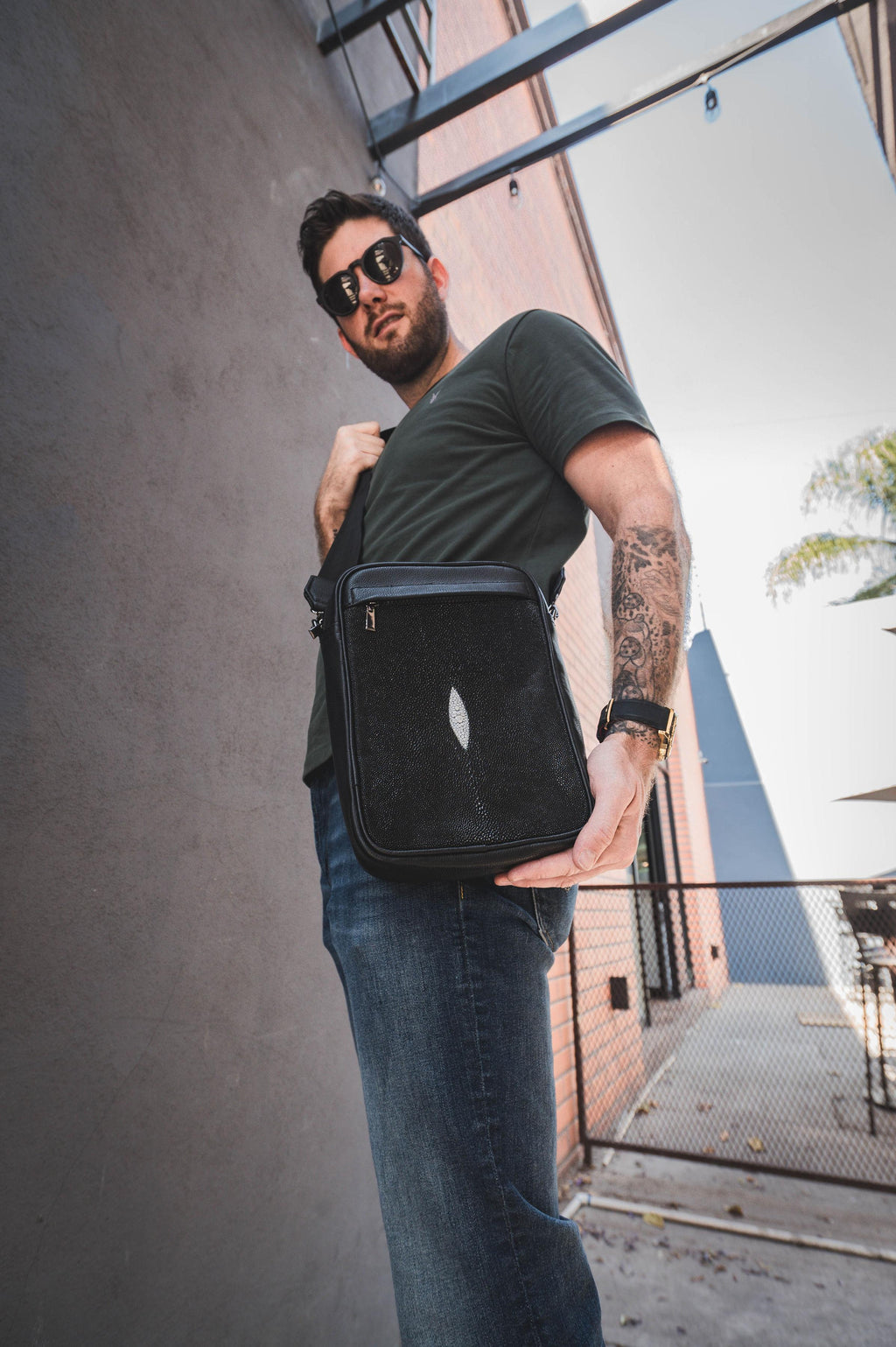 Bandolera De Mantarraya Modelo Denver