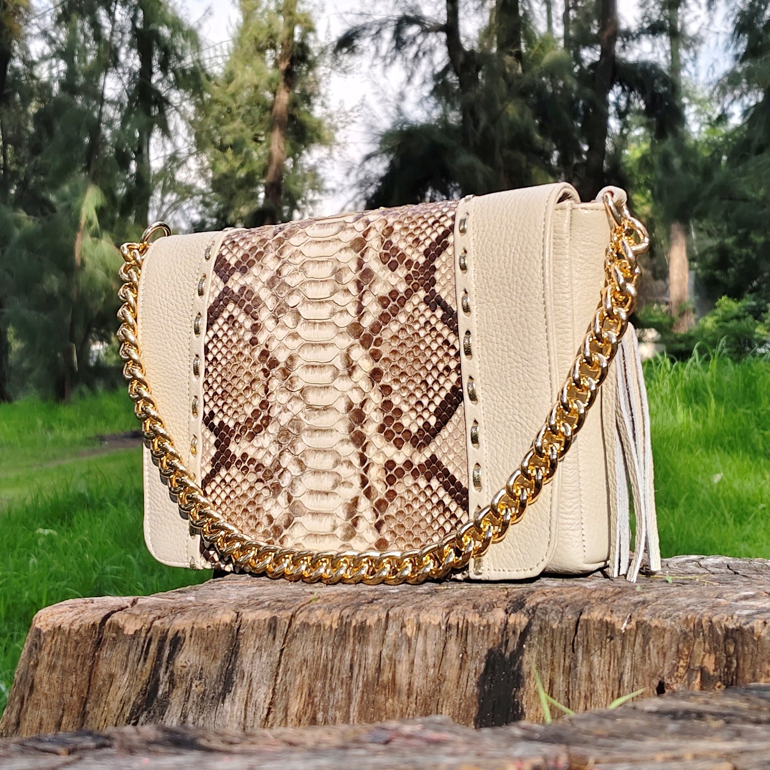 Bolso De Pitón Modelo Lili