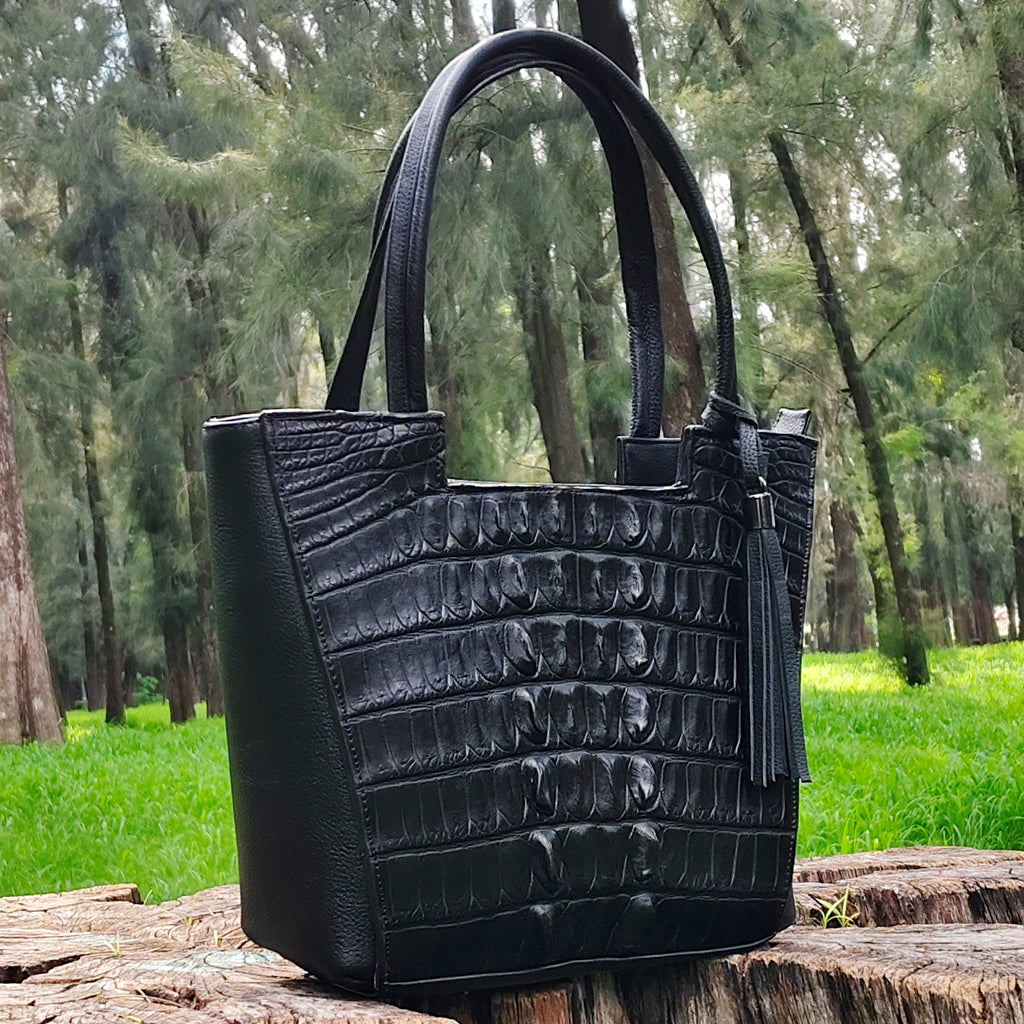 Bolso De Cocodrilo Modelo Ofelia