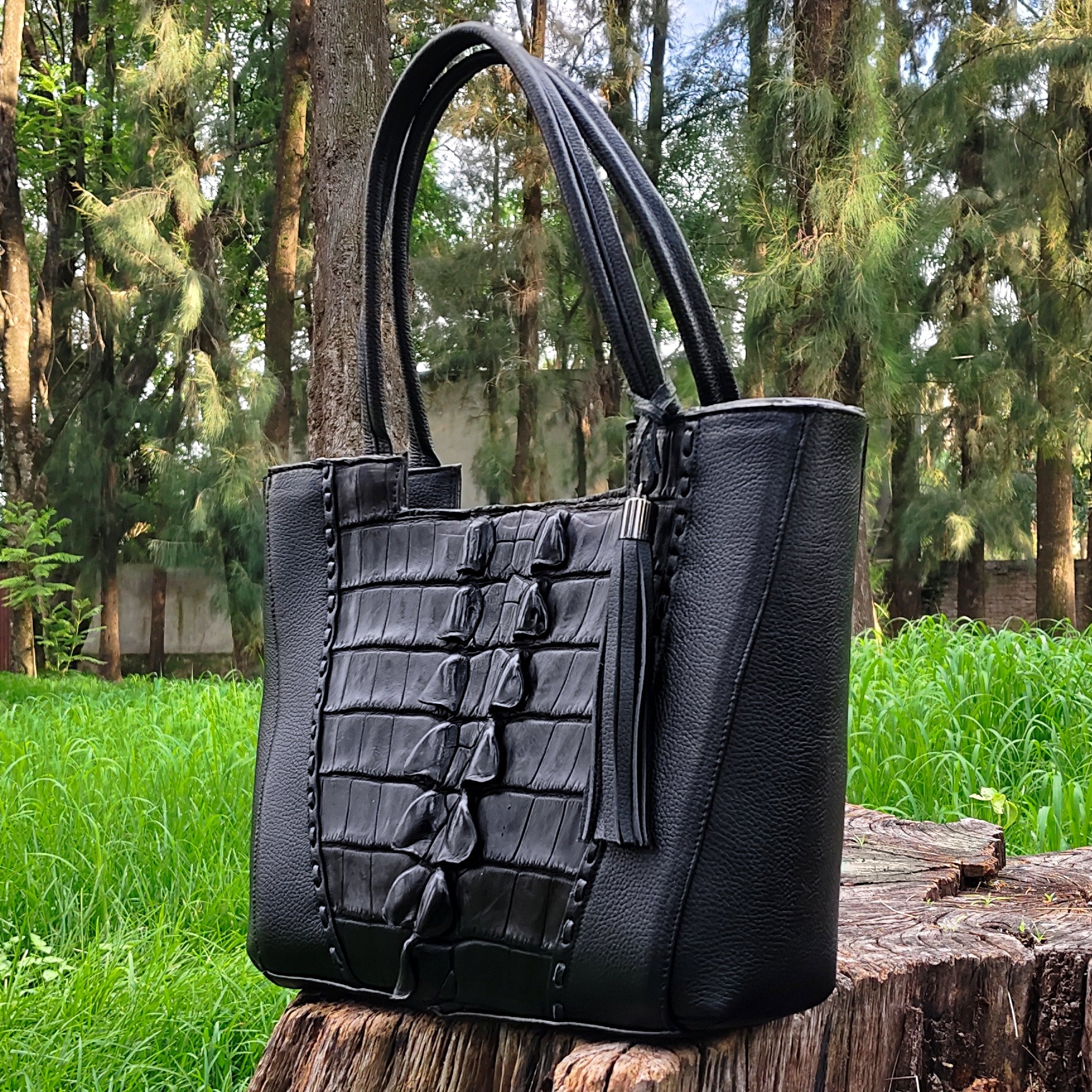 Bolso Cola De Cocodrilo Modelo Ofelia
